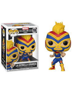 Funko Pop! Marvel: Lucha Libre Captain Marvel (La Estrella Cósmica)