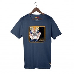 Tshirt Dragon Ball Z Majin Vegeta Bleu Marine Capslab