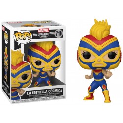 Funko Pop! Marvel: Lucha Libre Captain Marvel (La Estrella Cósmica)