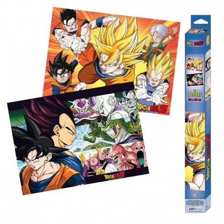 Set de 2 Poste Dragon Ball - Saiyans