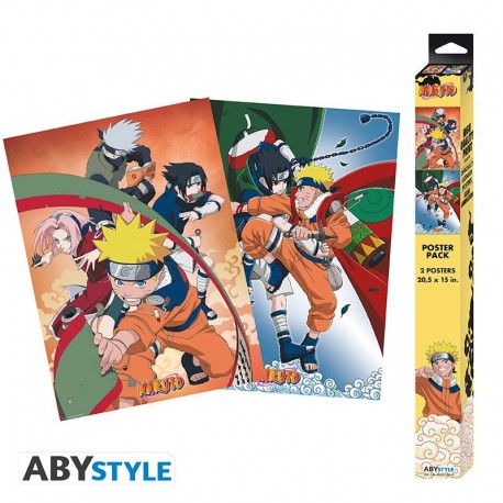 Set 2 Posters - Naruto Equipe 7 (52x38)