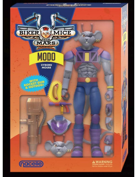Figurine Biker Mice From Mars Modo 20cm avec accessoires
