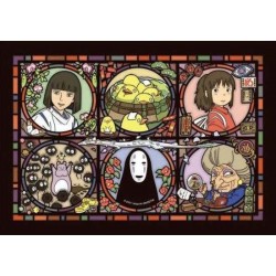 Le Voyage de Chihiro 208pcs Puzzle en vitrail 18.2x25.7