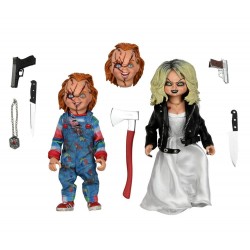 La Fiancée de Chucky - Pack 2 Figurines Clothed Chucky & Tiffany