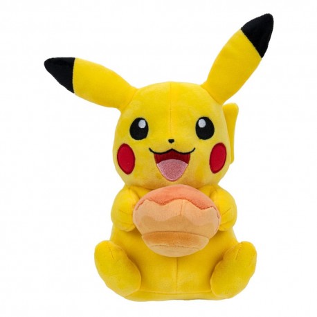 Peluche Pokemon Pikachu Pecha Poke Puff Orange 20cm