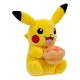 Peluche Pokemon Pikachu Pecha Poke Puff Orange 20cm