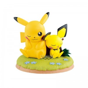 Figurine Pokemon Pikachu & Pichu Relaxing Time