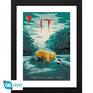 Poster Encadré IT Georgie You'll Float Too 30x40