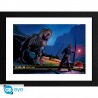 Poster Encadré Jurassic Park Alan Grant Vs T-Rex 30x40
