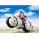 Dragon Ball S.H. Figuarts Bulma's Motorcycle Hoipoi Capsule No. 9 avec Son Goku