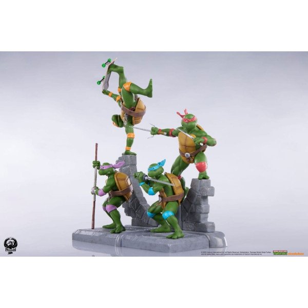 Tortues Ninja Pack 4 Statuette Sabretooth 