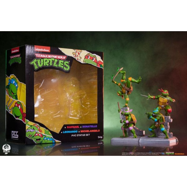 Tortues Ninja Pack 4 Statuette Sabretooth 