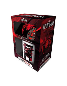 Set Marvel Spider-Man Miles Morales Web Glitch Mug + Sous-Verre + Porte-Clés   2
