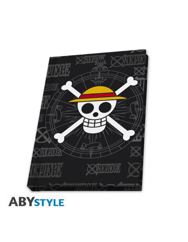 Coffret One Piece - Verre XXL, pin's et carnet "Skull"