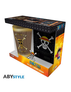 Coffret One Piece - Verre XXL, pin's et carnet "Skull"