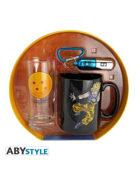 Dragon Ball Z Pack Premium Verre + Porte-Clés + Mug  