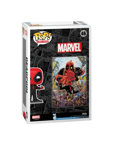 POP! Marvel Deadpool in Black Suit Comic Covers 46