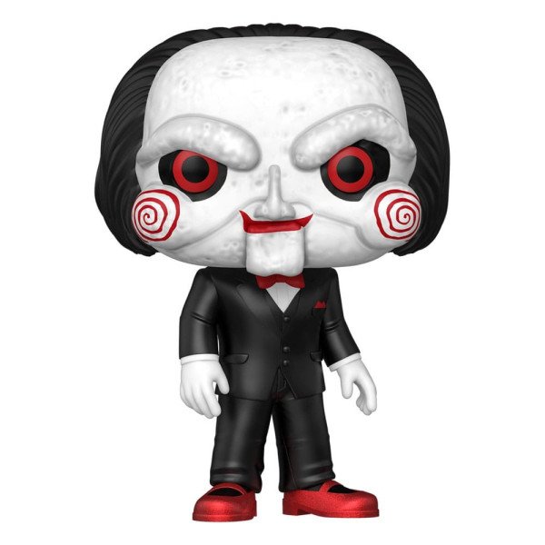 Figurine Funko Pop! Jumbo Billy the Puppet #1821 de face, montrant sa taille imposante