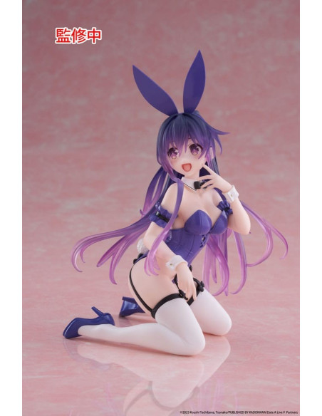 Profil de la figurine Tohka Yatogami Bunny Ver., montrant les détails de sa tenue et de ses oreilles de lapin