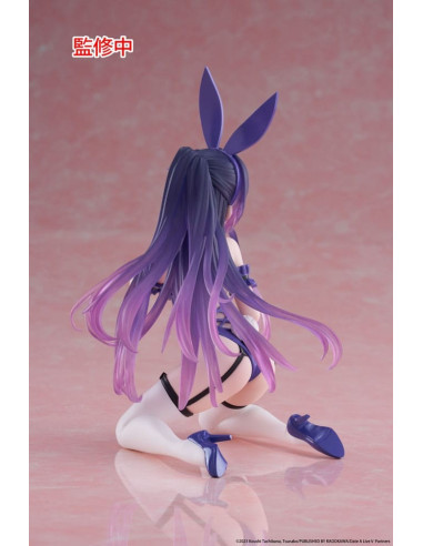 Vue de dos de la statuette, révélant la coiffure de Tohka et le détail de la queue de lapin