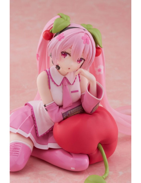 Figurine Hatsune Miku Desktop Cute Sakura Miku Cherry Cushion Ver.