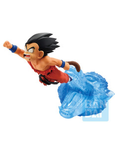 Figurine Son Goku Dragon History II de face, en pose de combat dynamique