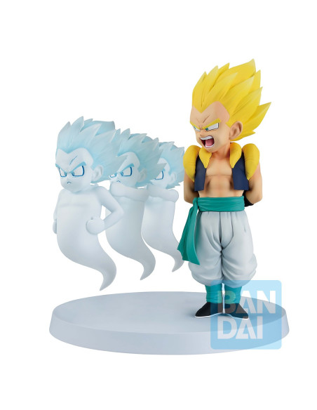 Figurine Ichibansho Gotenks Super Saiyan et ses trois fantômes alignés, Dragon Ball Z.