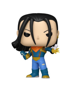 Figurine Funko Pop! Super Android 17 de face, montrant son design imposant