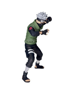 Figurine Grandista de Hatake Kakashi de face, dévoilant son Sharingan 2
