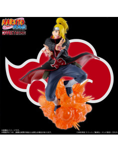 Figurine Deidara de face, avec un effet d'explosion autour de la base