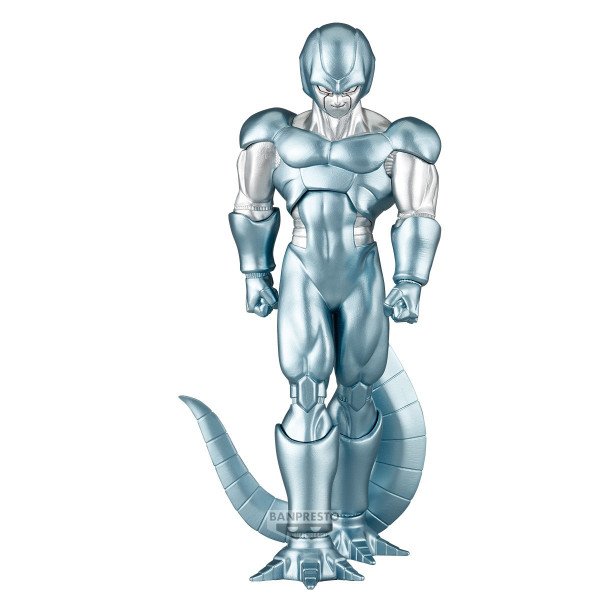 Figurine de Metal Cooler de face, pose imposante avec armure métallique brillante