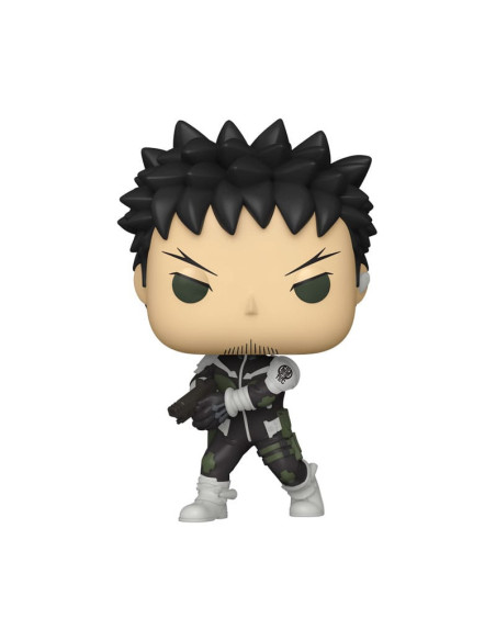 Figurine de Kafka Hibino Kaiju No. 8 Funko Pop de face, dans son uniforme de nettoyage