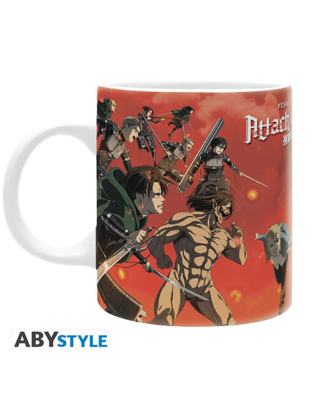 Mug l'Attaque des Titans Scene Bataille