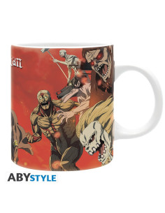 Mug l'Attaque des Titans Scene Bataille 2