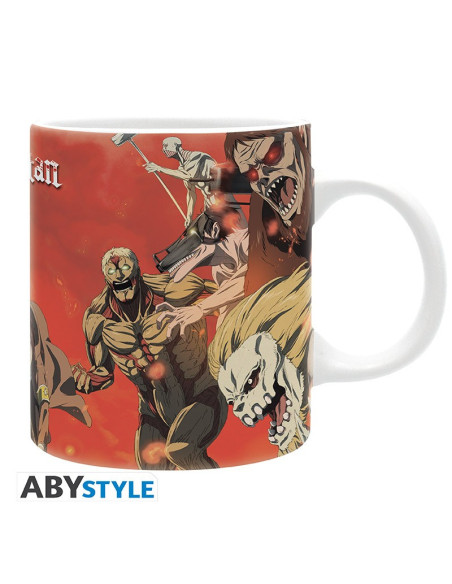 Mug l'Attaque des Titans Scene Bataille