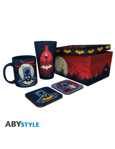 Coffret DC Comics Batman Verre + Mug + 2 Dessous de verre Glow