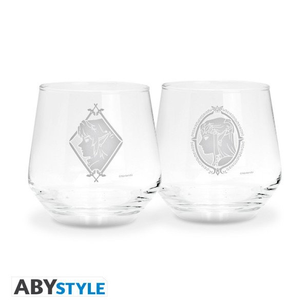 The Legend Of Zelda Set de 2 Verres Zelda & Link