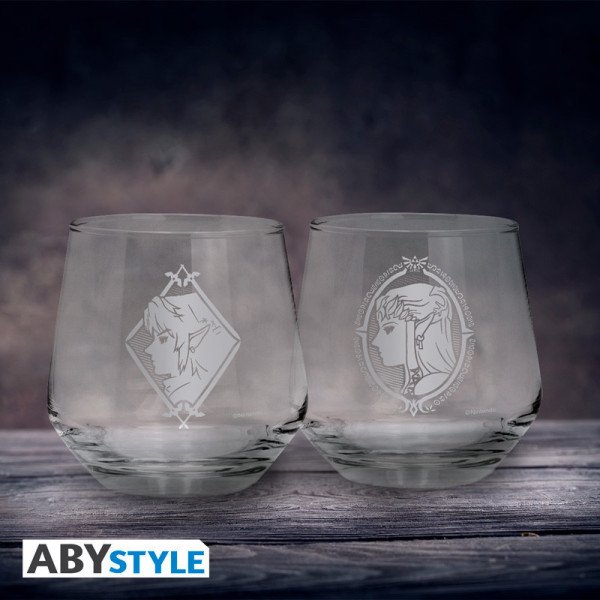 The Legend Of Zelda Set de 2 Verres Zelda & Link