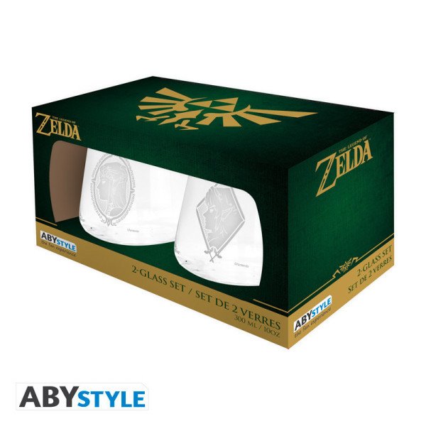 The Legend Of Zelda Set de 2 Verres Zelda & Link