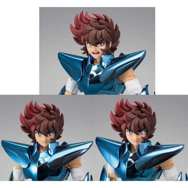 Les différentes expressions de Seiya incluses dans la version OCE.