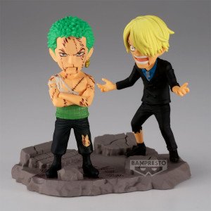 Figurine One Piece WCF Log Stories Zoro et Sanji vue avant