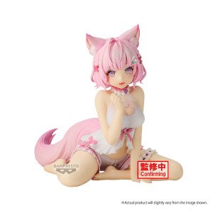 Figurine Hakui Koyori Relax Time Hololive en pose assise avec tenue pastel – vue studio 2
