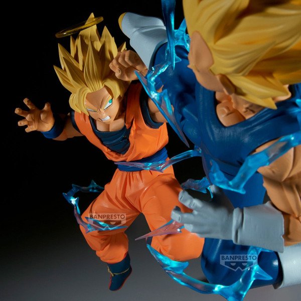 Duo de figurines Match Makers Banpresto : Son Goku VS Majin Vegeta en plein duel
