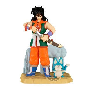 Mise en scène de la figurine Yamcha History Box sur fond de désert Dragon Ball 2