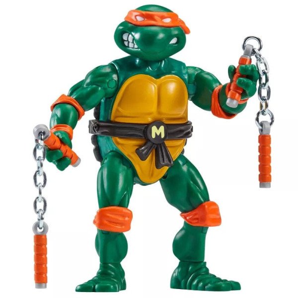 plan sur Michelangelo figurine avec accessoire authentique