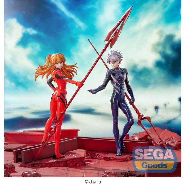 Duo figurines Asuka Shikinami Langley et Kaworu Nagisa Evangelion