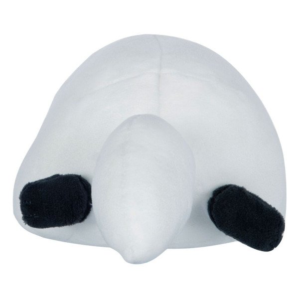 Vue arrière de la peluche Bond Forger montrant sa queue touffue et ses petites pattes noires.