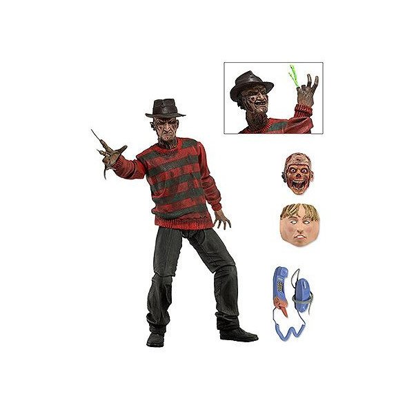 Figurine de collection Freddy Krueger Nightmare on Elm Street Ultimate 30th Anniversary par NECA en PVC avec accessoires