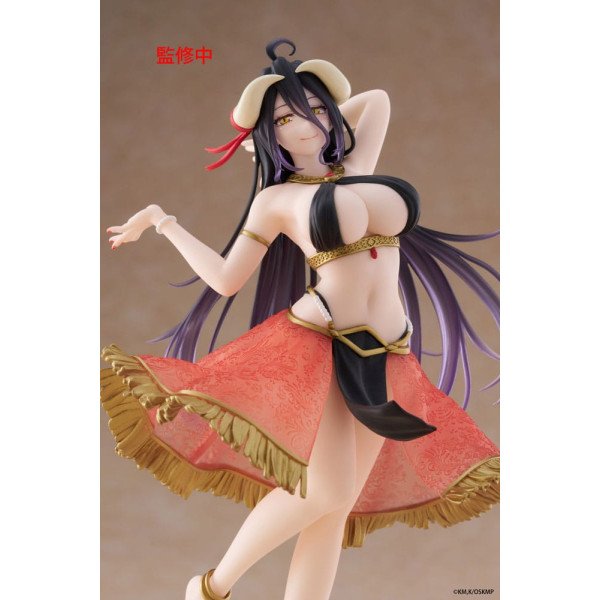 Détail de la tenue et de la sculpture de la figurine de collection Albedo Dancer Ver. Overlord par Taito Coreful.