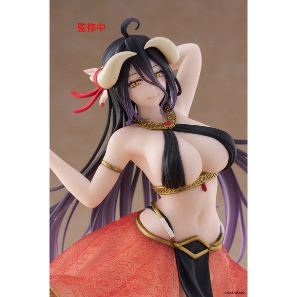 Détail du visage de la figurine de collection Albedo Dancer Ver. de l’anime Overlord par Taito Coreful.